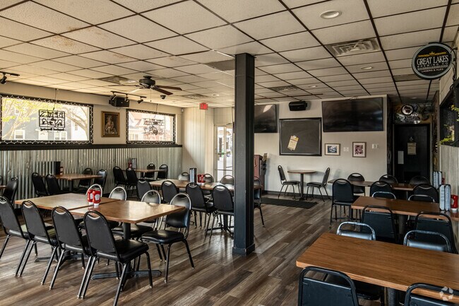 Dexter's Pub in Emerson East has both a dining and bar area for patrons to relax in.