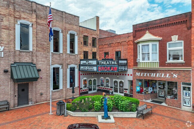 The Browkaw Movie House in Angola is an Art Deco theater with two screening rooms.