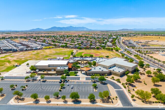 Inspiring minds amidst the scenic wonders of Maricopa's landscape at Desert Wind Middle School.