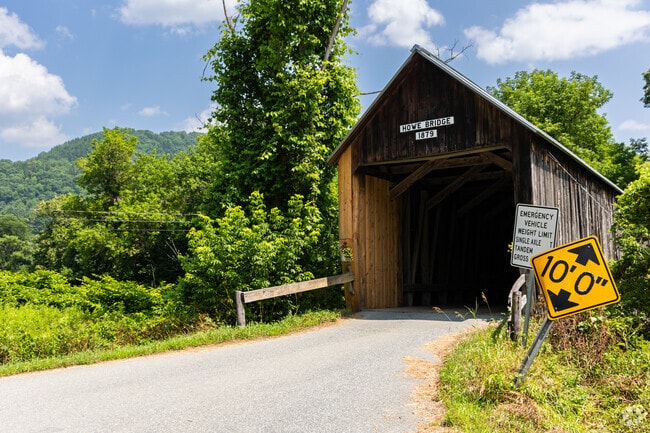 The Howe Covered Bridge was constructed in 1879 and is on the National Register of Historical Places.