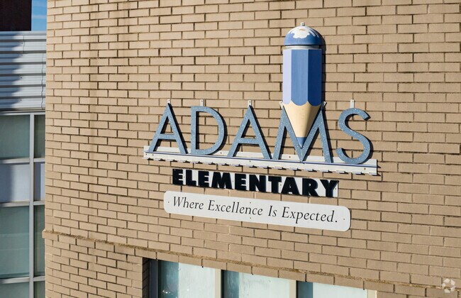 Adams Elementary School prioritizes learning and collaboration.