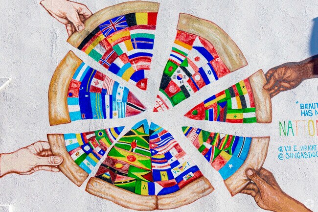 Some of the amazing artwork that is displayed around the Lamartine Heights community.