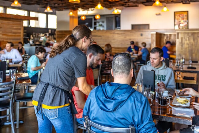 The Creamery serves brunch along CityDeck near University Avenue.