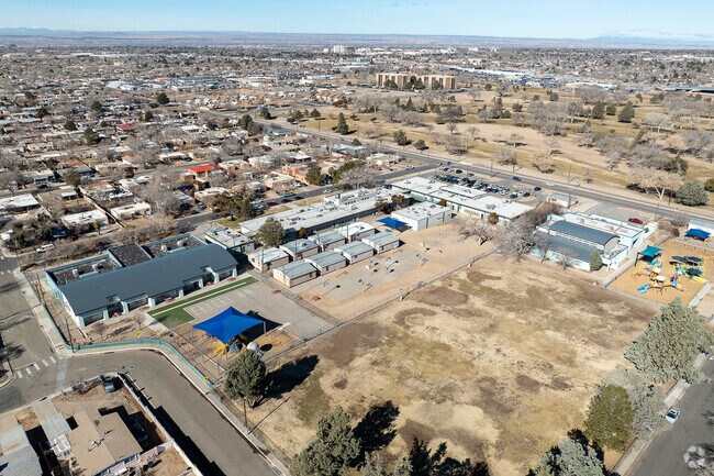 The students at Hawthorne Elementary School get a large playground to enjoy.