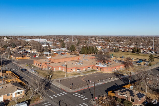 An overview of Stukey Elementary School in Northglenn, Colorado.