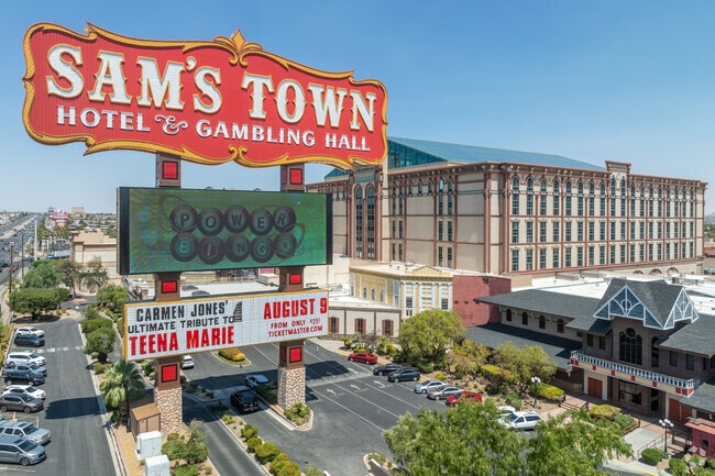 Sam's Town Hotel & Gambling Hall is the main destination for residents of Stallion Mountain.
