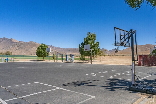 Students of South Fork Middle School can play a game of hoops with friends at recess.