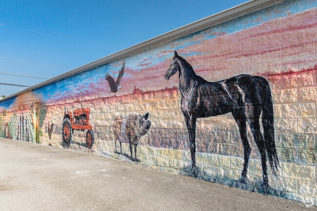 Colorful murals line the streets of Ottawa.