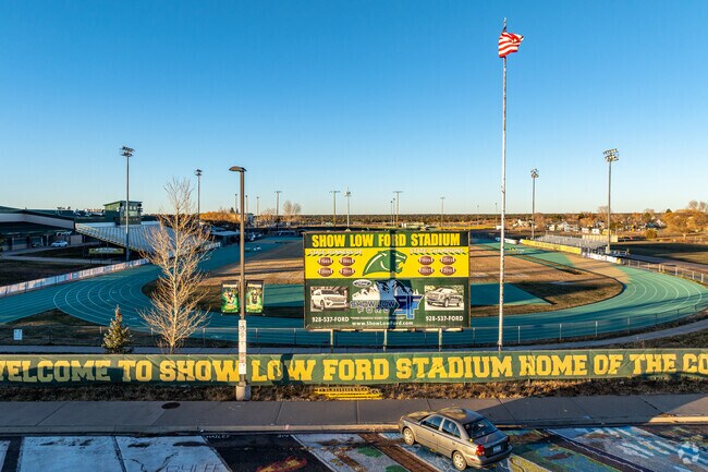 Show Low High School gets you kids outdoors playing on the sports field.