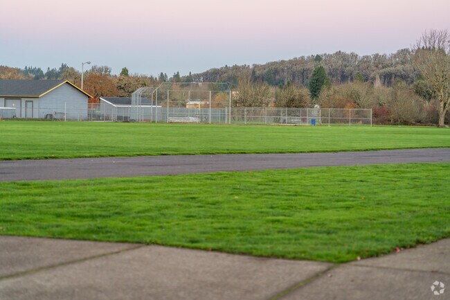 Philomath Middle School has sports fields to play on in Philomath, Oregon.
