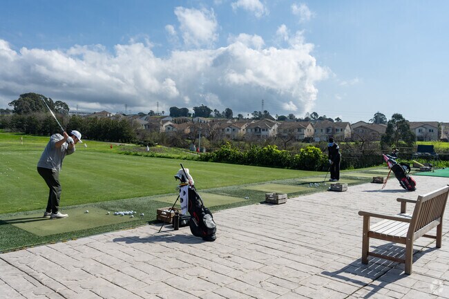 Hilltop/Montalvin golf lovers go to the Richmond Golf Club for driving practice.