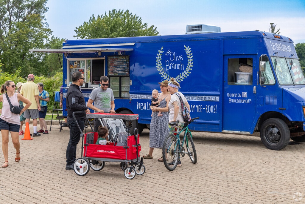 Winnebago locals enjoy events in Rockford, especially Food Truck Tuesdays by the river.