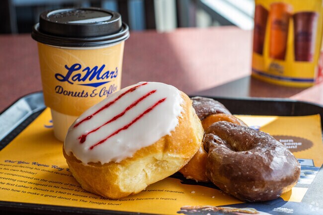 Enjoy LaMar's Donuts and Coffee in the Westcliff and Cambridge neighborhood in Westminster, Colorado.