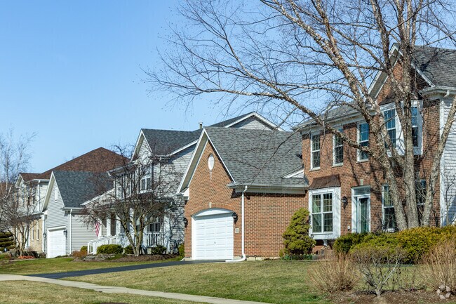 Rows of two story homes can be found all over the area of West Hoffman Estates.