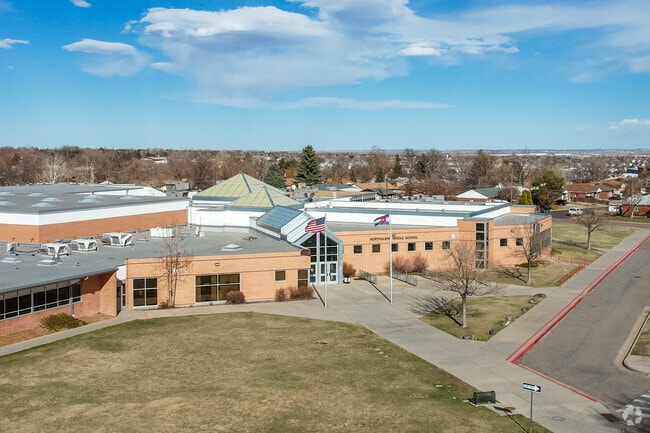 The entrance at Northglenn Middle School in Colorado.