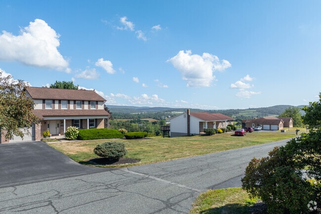 West Brunswick homes sit on large lots with mountain views.