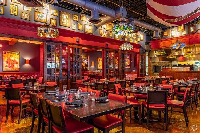 There are several local eateries in Lake Villa that sport colorfully decorated interiors.