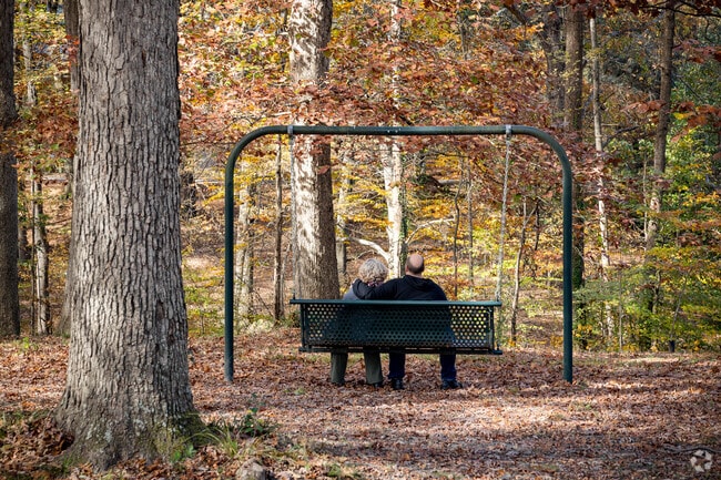 Come relax under the trees on a swing at Underwood Hills Park.