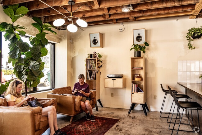 You can get a great coffee and listen to records at Turntable Coffee in Historic Downtown.