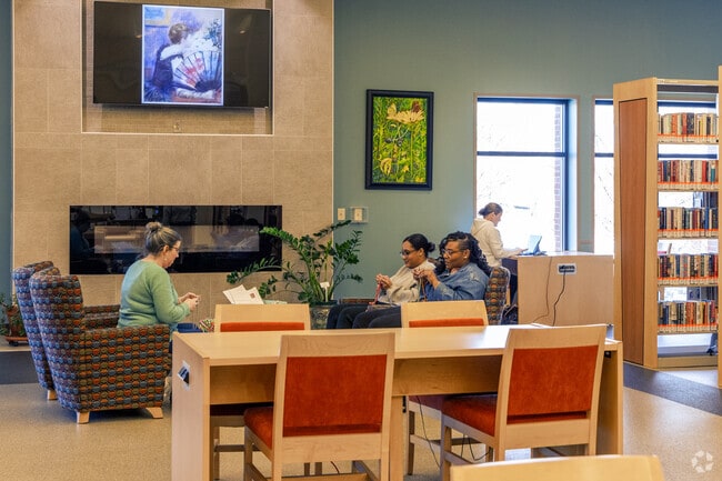 The Jessamine Public Library has a large collection of books, as well as 3D printers, video games, and a recording studio.