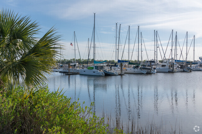 New Town residents can use the Brunswick Landing marina conveniently located steps away.
