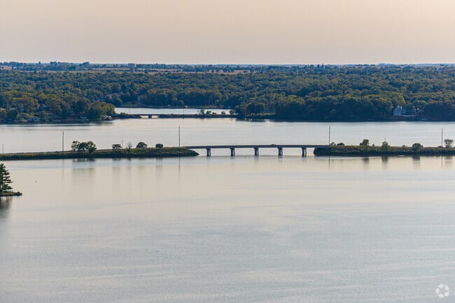 The sun set colors the sky near Lost Bridge Road in Decatur's Greenlake community.