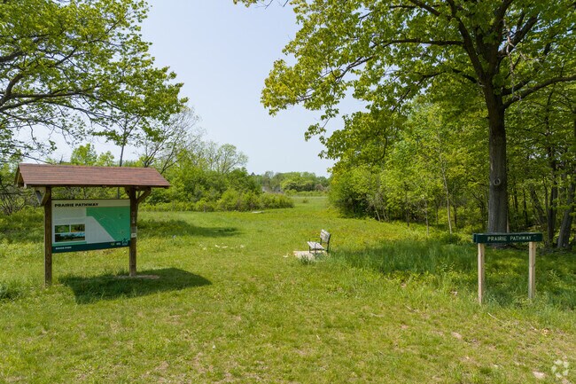 Explore the 1.5-mile loop trail at Prairie Pathway in Detroit's Rouge Park.