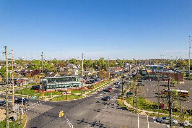 Black Horse Pike runs through the center of Glendora and serves as its main business area.