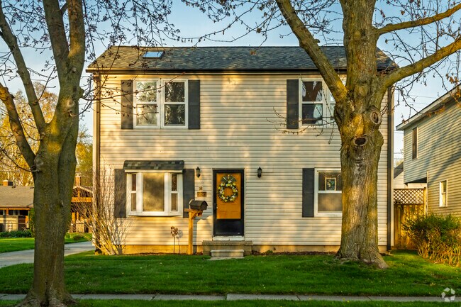 The colonial-style home stands out in Downtown Flat Rock.