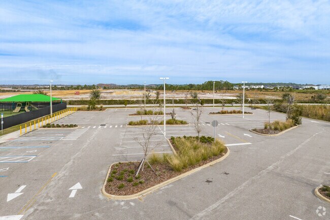 Union Park Charter Academy has a large size parking lot for teachers and visitors.