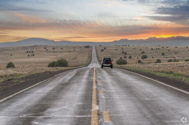 Route 66 passes through Ash Fork and connects travelers to Flagstaff and Prescott.