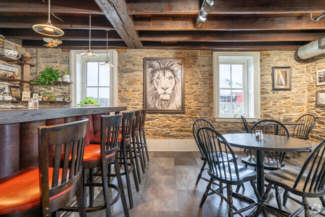 Stonehouse Cafe in Clay displays powerful pieces of art.
