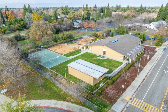 Play basketball at Claire's Montessori International Academy.