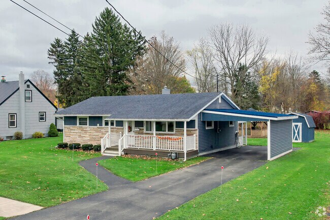 Ranch-style houses with carports can be found in  Collins.