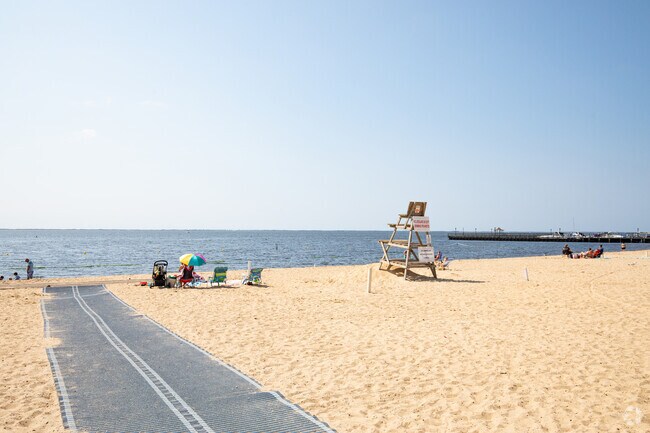 Corey beach is a great neighborhood getaway in Blue Point.