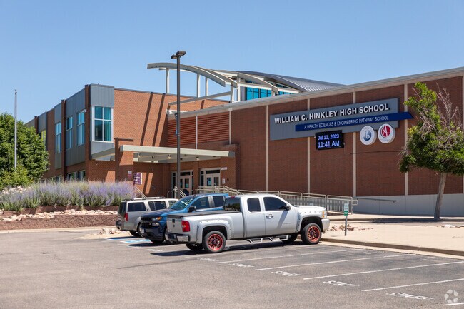 Hinkley High in Aurora holds Career and Technology Education programs.