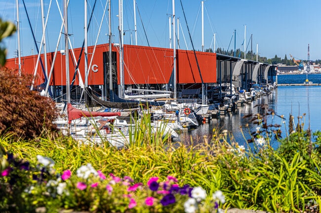The marina in downtown Port Orchard houses boats small and large.