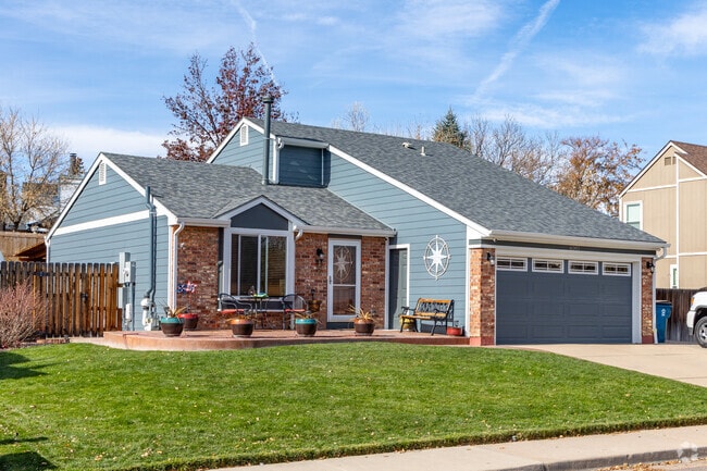 Split-level homes with brick accents can be found in Foothill Green.