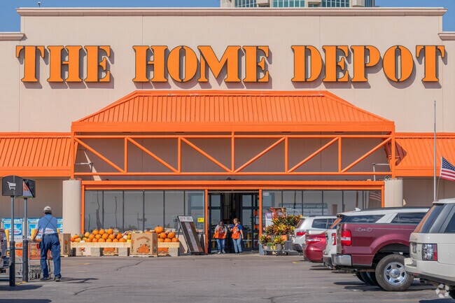 Home Depot near Roberts-Crest stocks tools, appliances and seasonal home goods.