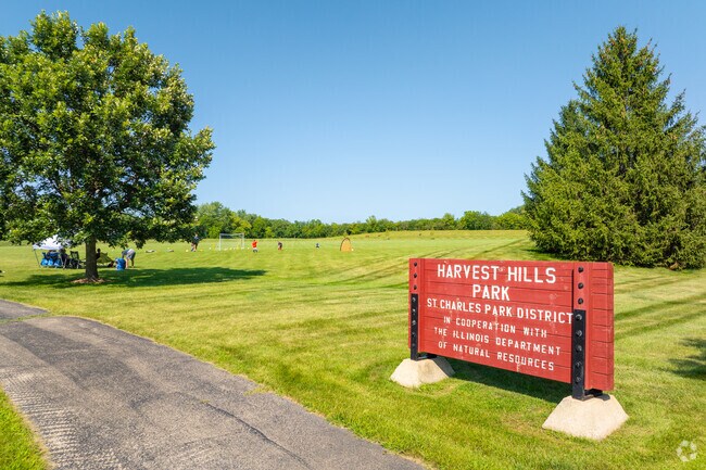 Harvest Hills Park is maintained by the St Charles Parks District.