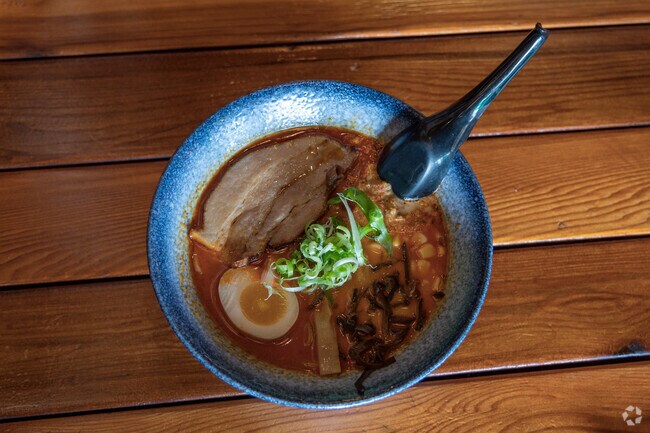 The Miso Deluxe from Fuddo Yama Ramen makes a great lunch in Denney Whitford.