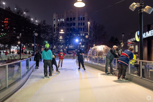 The Ice Ribbon is a local favorite to skate outdoors.