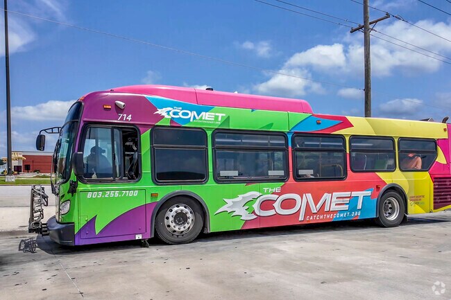 The Comet transit system serves Dentsville as well all of Metro Columbia.
