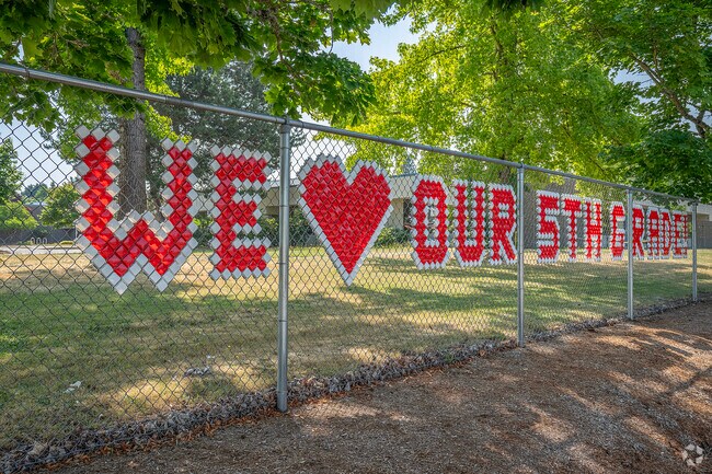 We heart our 5th Graders school spirit at Elmonica Elementary School in Beaverton, Oregon.