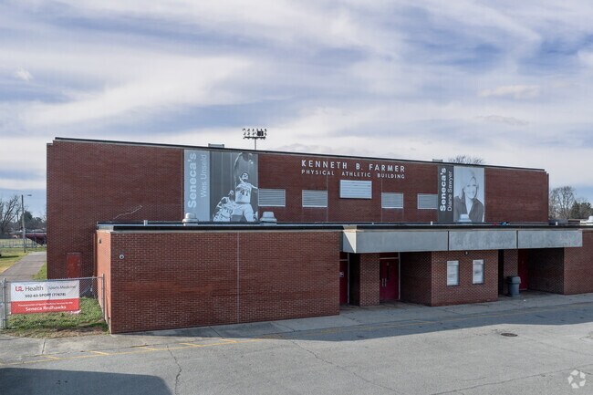 This is the Physical Athletic Building at Seneca High School.