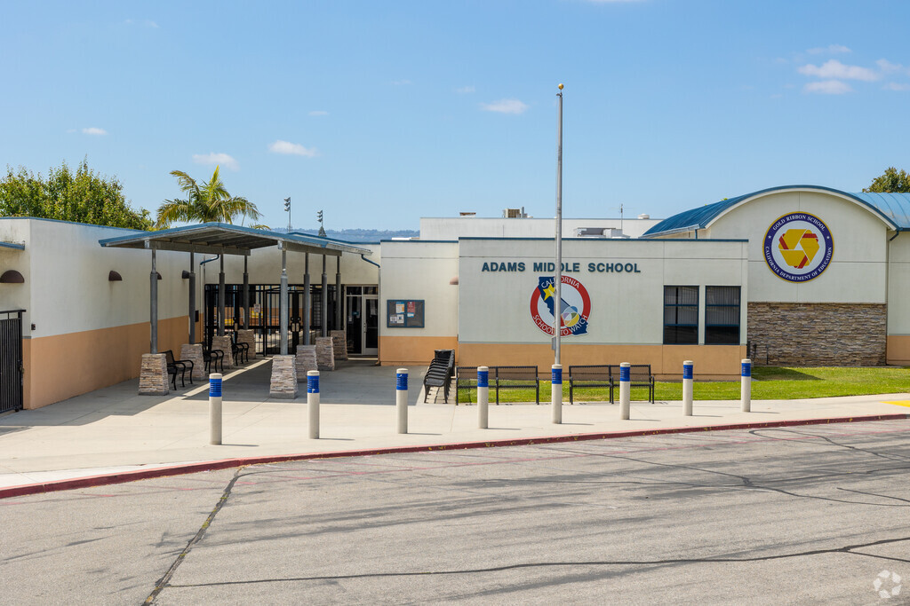 Adams Middle School in Redondo Beach, CA is awarded as a Gold Ribbon School.