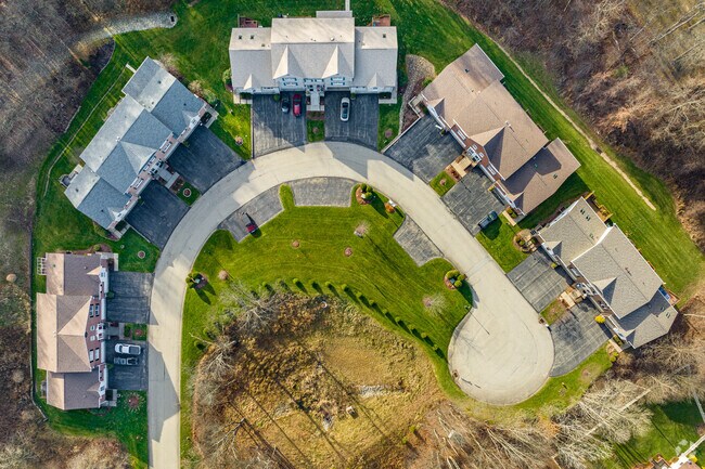 Private dead-end roads lead to beautiful condos in Delmont.