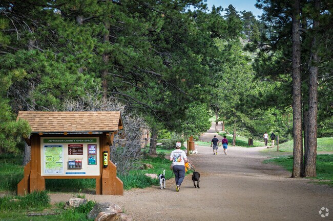 Residents enjoy hiking trails in Jefferson County Open Space near Genesee Central.