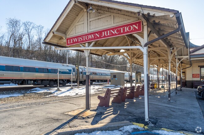Lewistown Junction was originally built in 1849 and is part of the Pennsylvania Amtrak line.