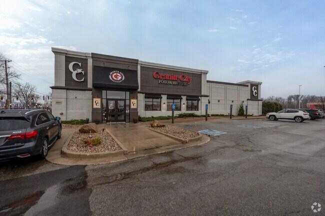 The Granite City Food & Brewery restaurant is a popular local choice, minutes from Lake Forest.